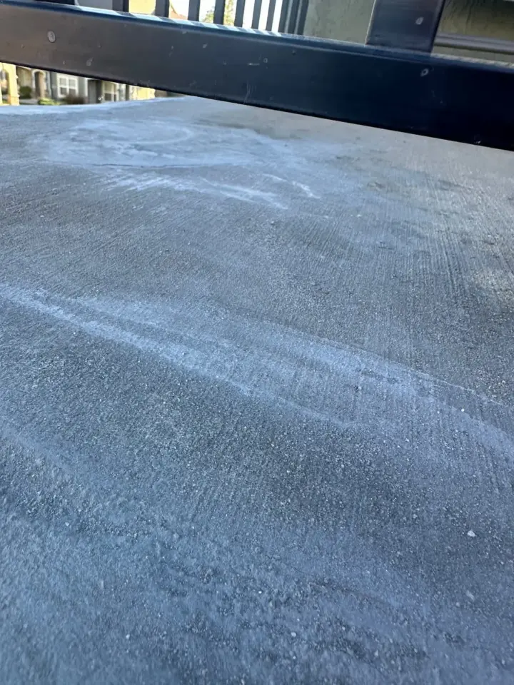 Concrete patchwork completed