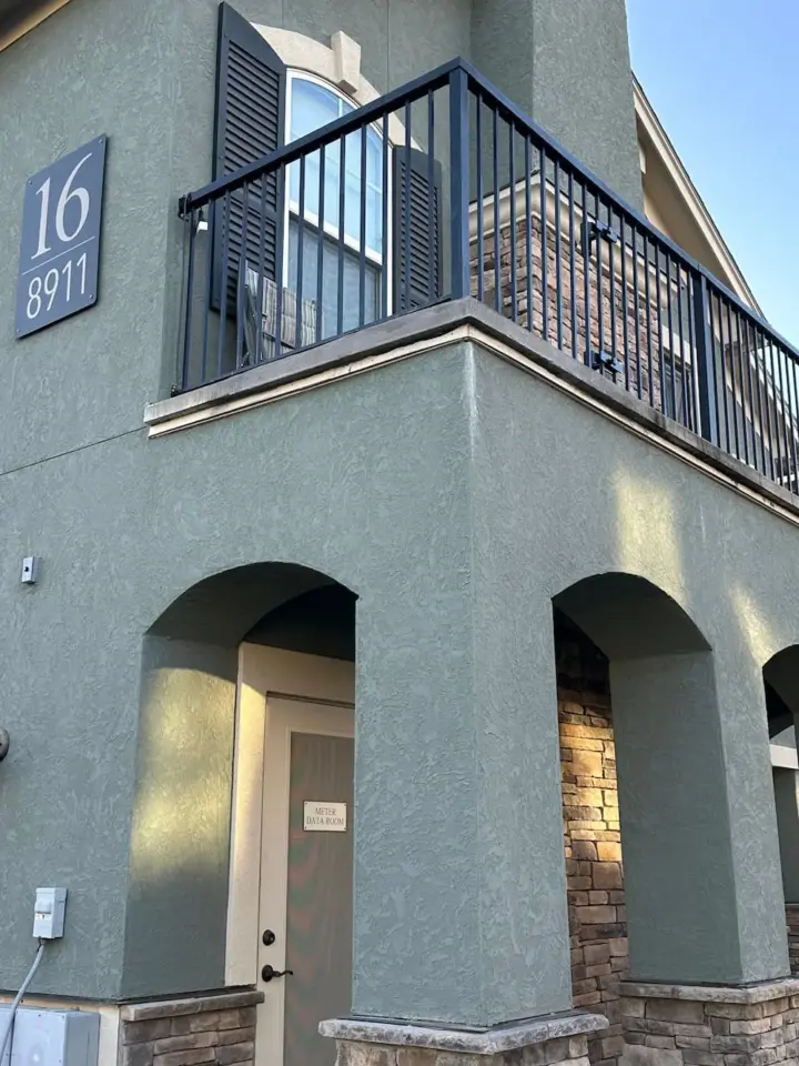 Patio concrete finished